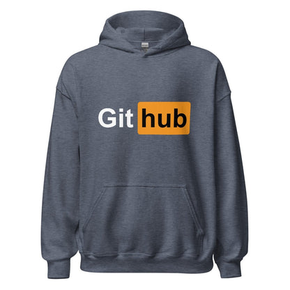 GitHub for Adults Hoodie (unisex) - Heather Sport Dark Navy - AI Store