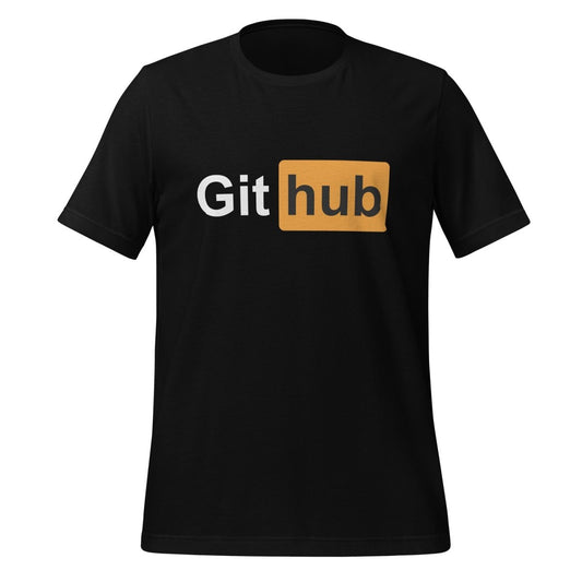 GitHub for Adults T-Shirt (unisex) - Black - AI Store