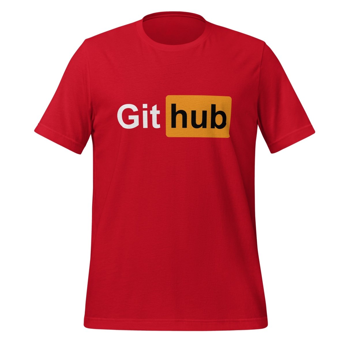 GitHub for Adults T-Shirt (unisex) - Red - AI Store