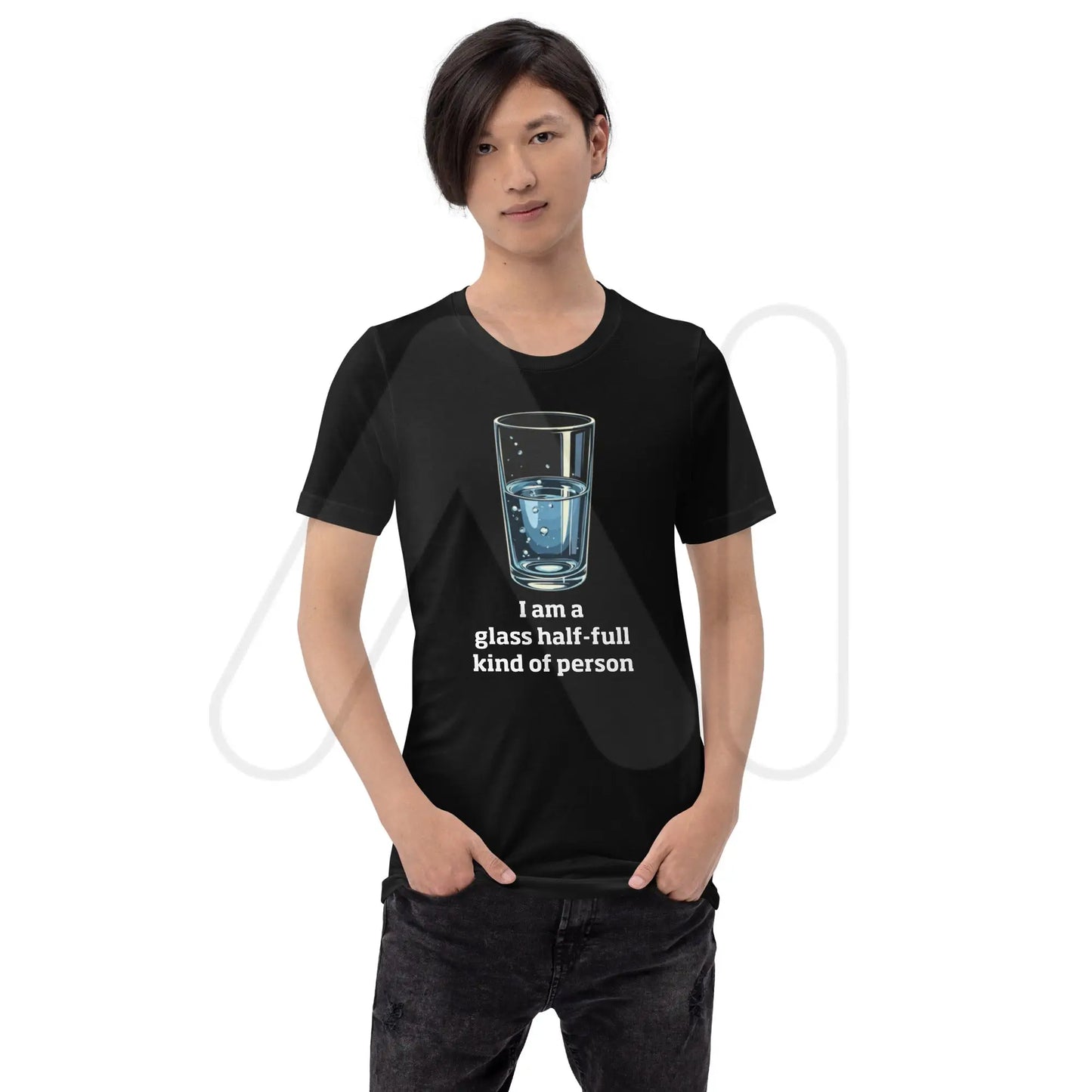 Glass Half-Full Person T-Shirt 2 (unisex)