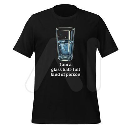 Glass Half-Full Person T-Shirt 2 (unisex) - Black / M