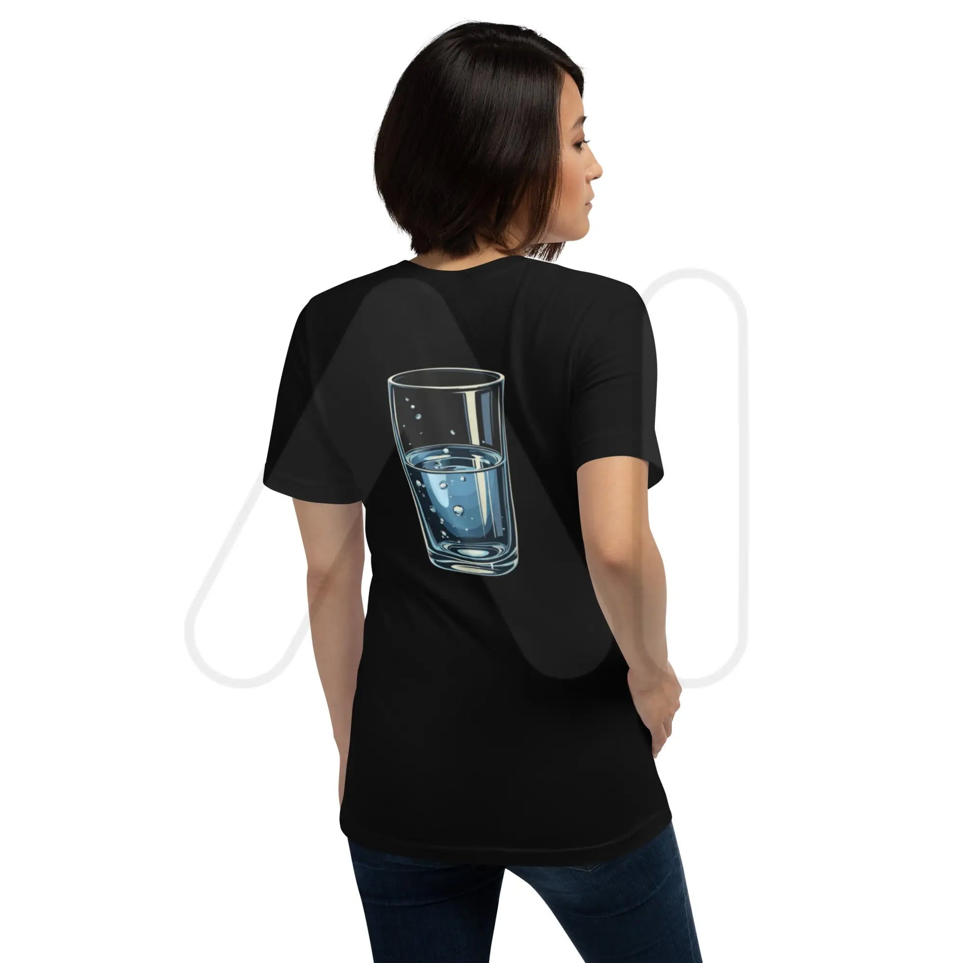 Glass Half-Full Person T-Shirt 3 (unisex)