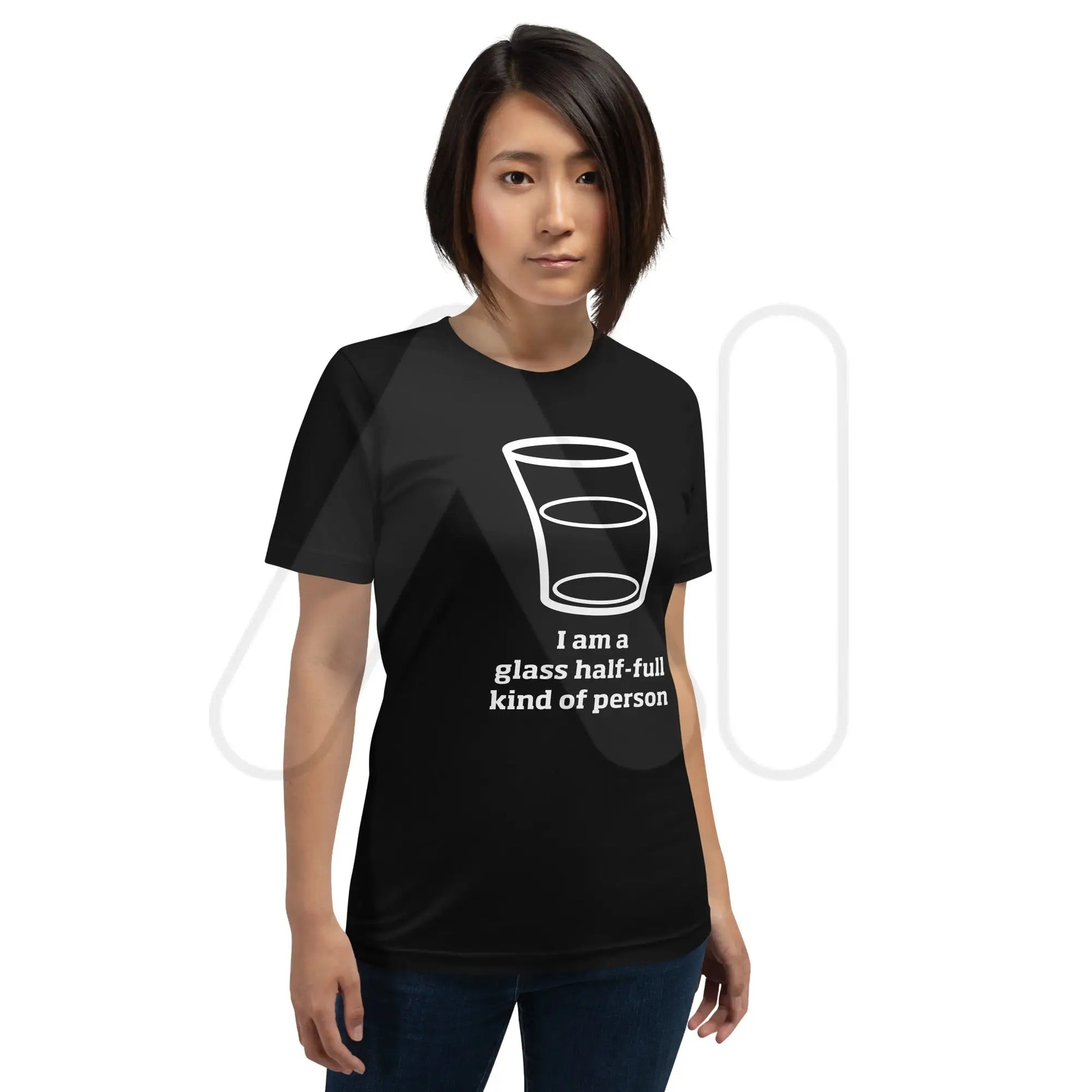 Glass Half-Full Person T-Shirt (unisex)