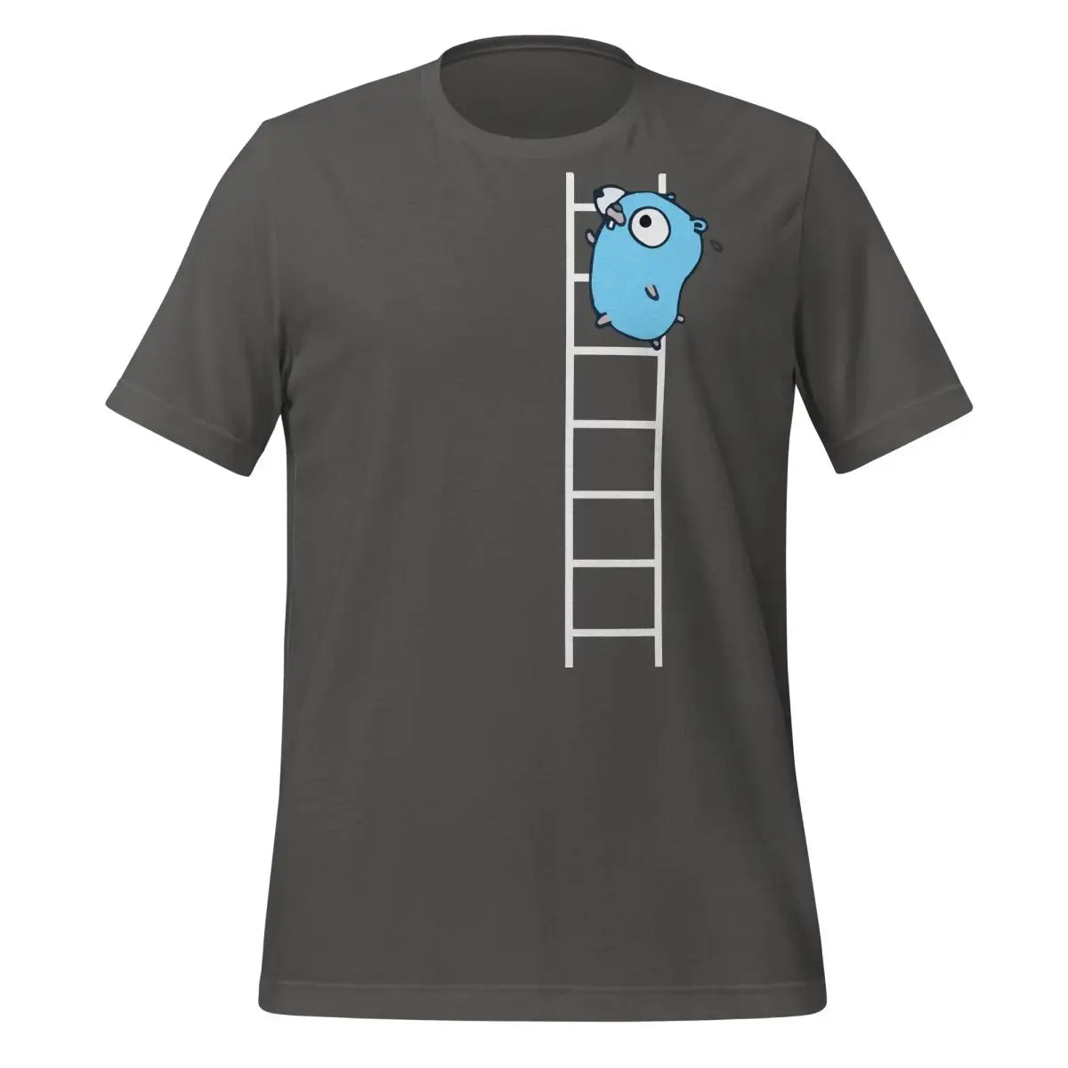 Go Gopher on Ladder T-Shirt (unisex) - Asphalt / M