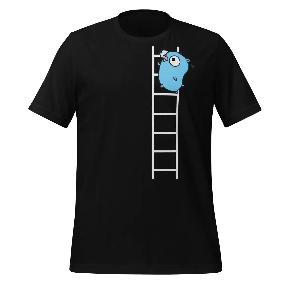 Go Gopher on Ladder T-Shirt (unisex) - Black / M