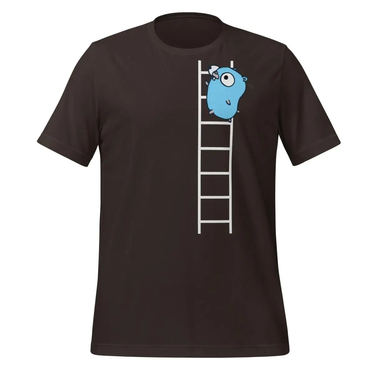 Go Gopher on Ladder T-Shirt (unisex) - Brown / M