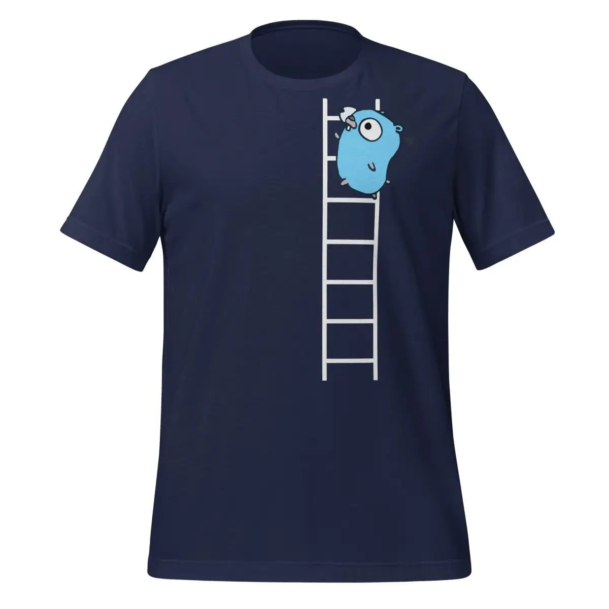 Go Gopher on Ladder T-Shirt (unisex) - Navy / M