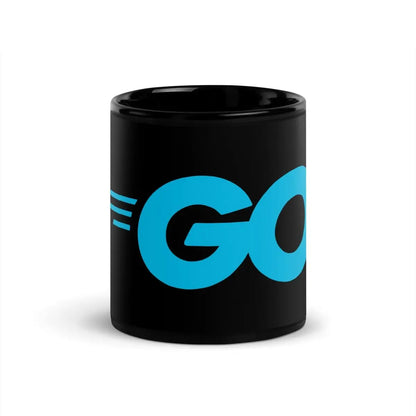 The Go Language Logo Black Glossy Mug 11 Oz.