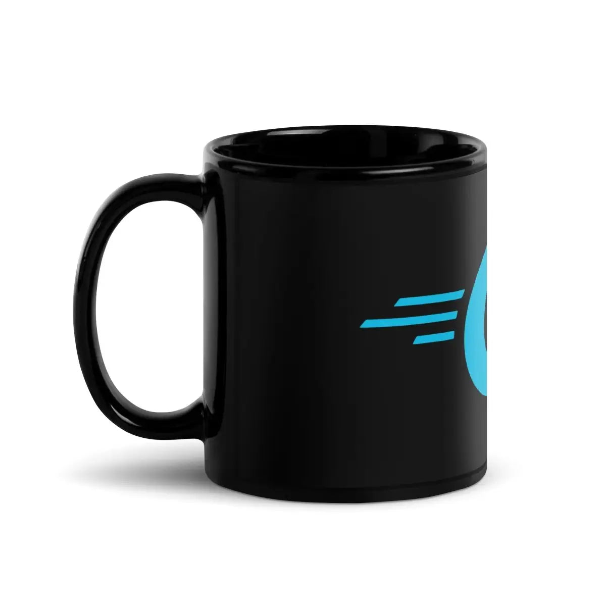 The Go Language Logo Black Glossy Mug.