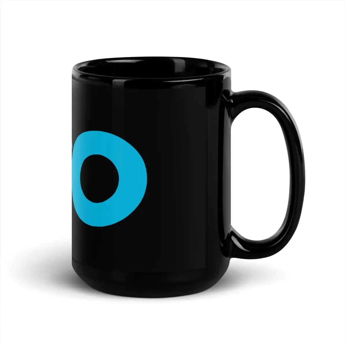 The Go Language Logo Black Glossy Mug.