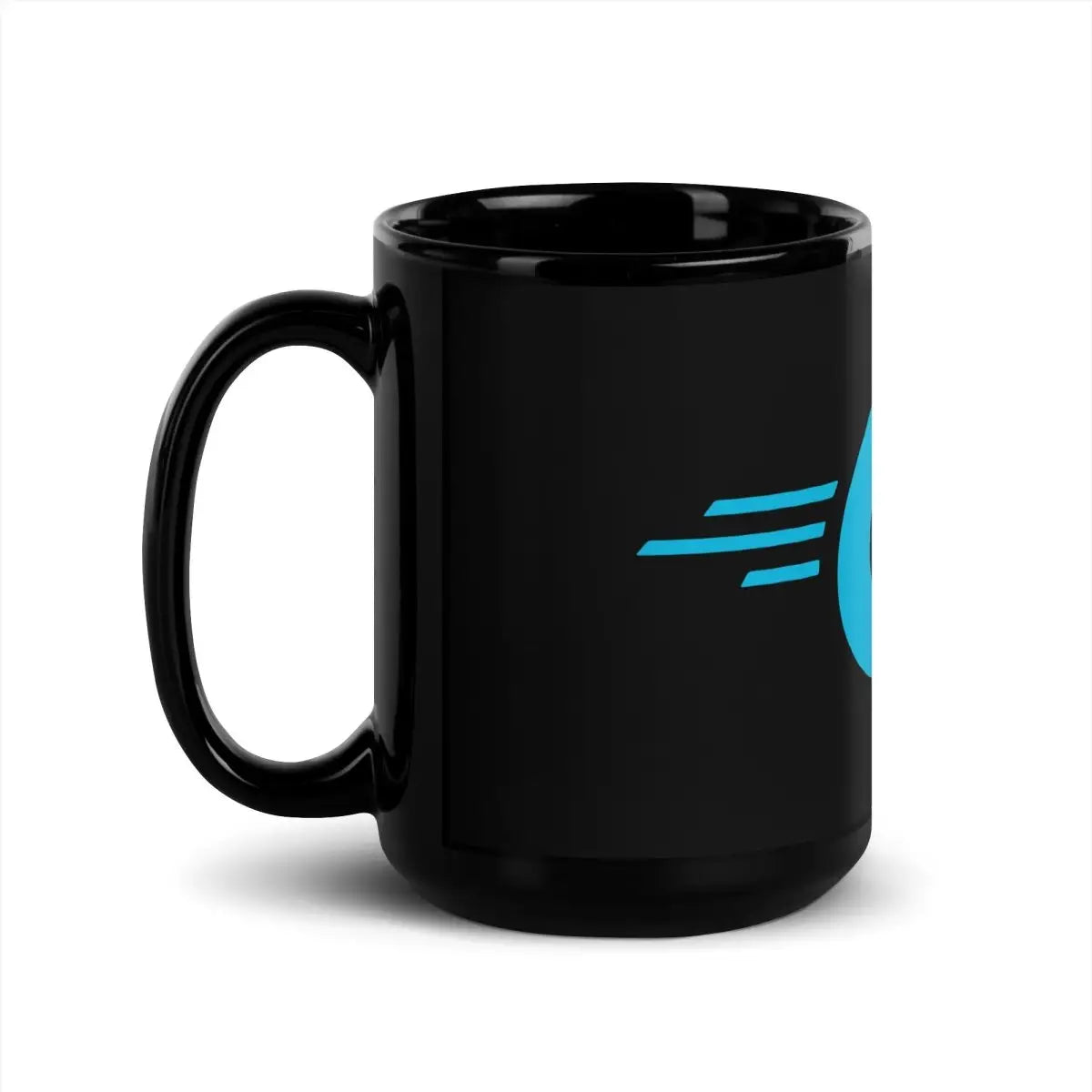 The Go Language Logo Black Glossy Mug.