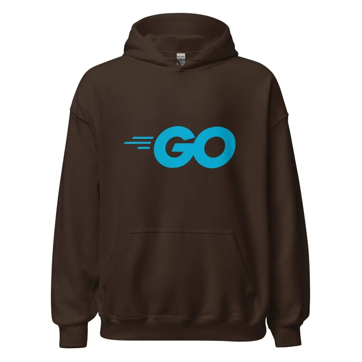 The Go Language Logo Hoodie (unisex) Dark Chocolate / m.