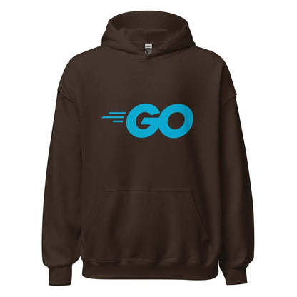 Go Language Logo Hoodie (unisex) - Dark Chocolate / M