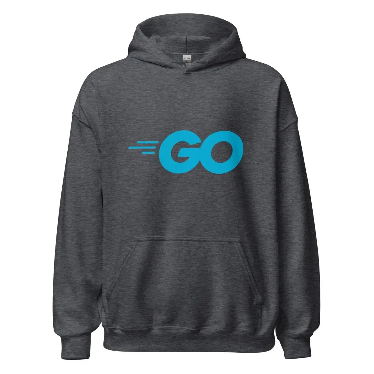 Go Language Logo Hoodie (unisex) - Dark Heather / M