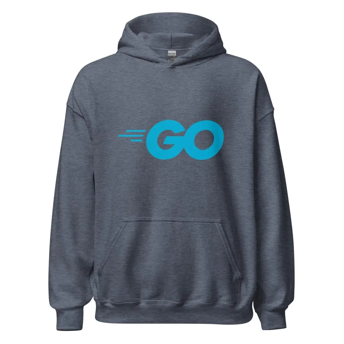 Go Language Logo Hoodie (unisex) - Heather Sport Dark Navy / M