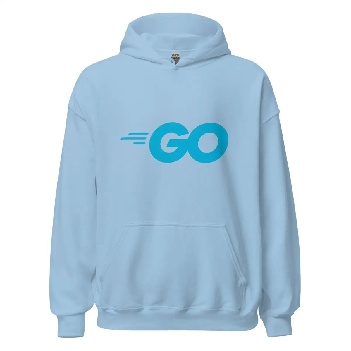 The Go Language Logo Hoodie (unisex) Light Blue / m.