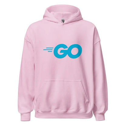 Go Language Logo Hoodie (unisex) - Light Pink / M