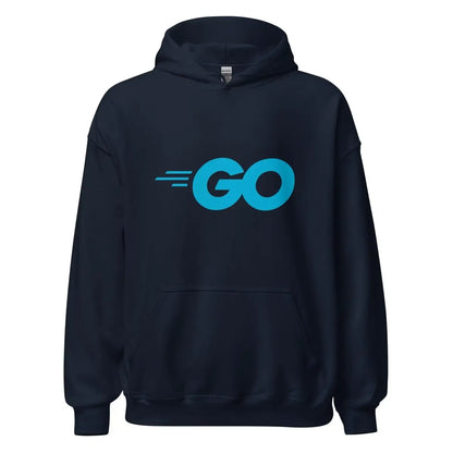 The Go Language Logo Hoodie (unisex) Navy / m.