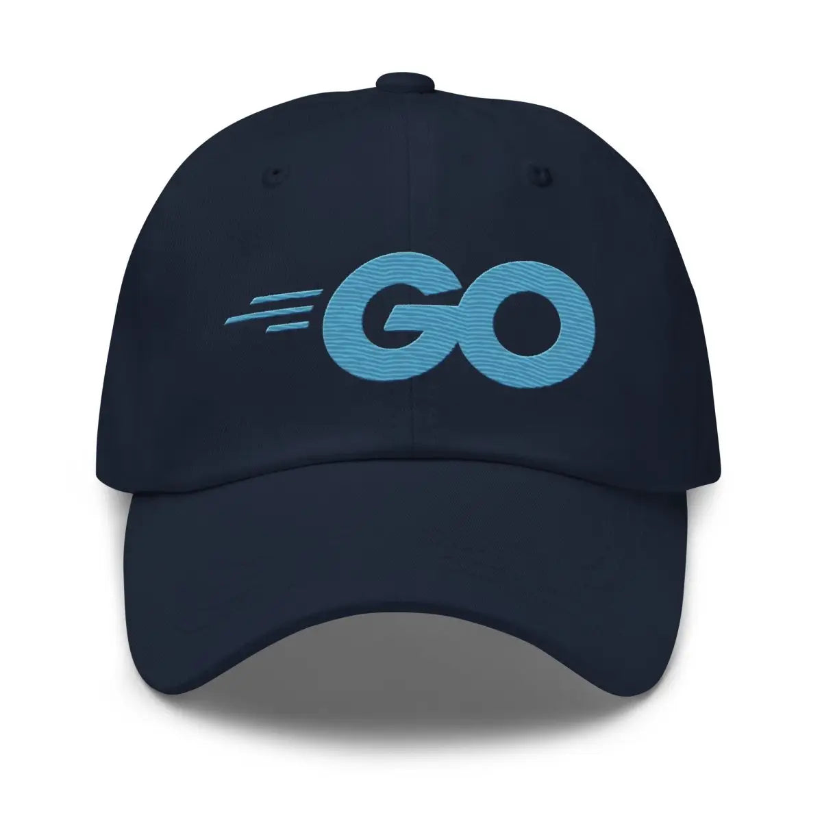 Go Language Logo True-Color Embroidered Cap - Navy