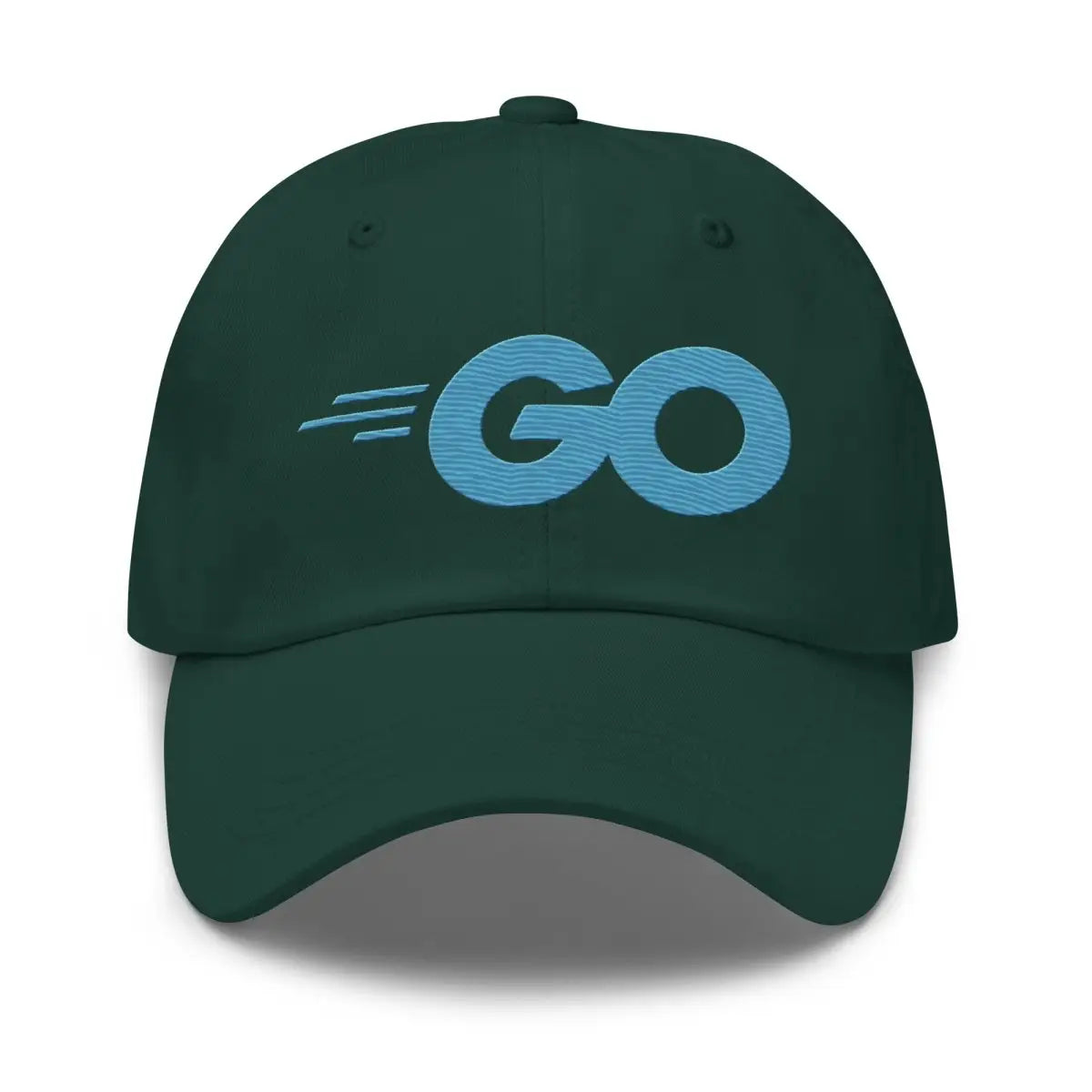 Go Language Logo True-Color Embroidered Cap - Spruce