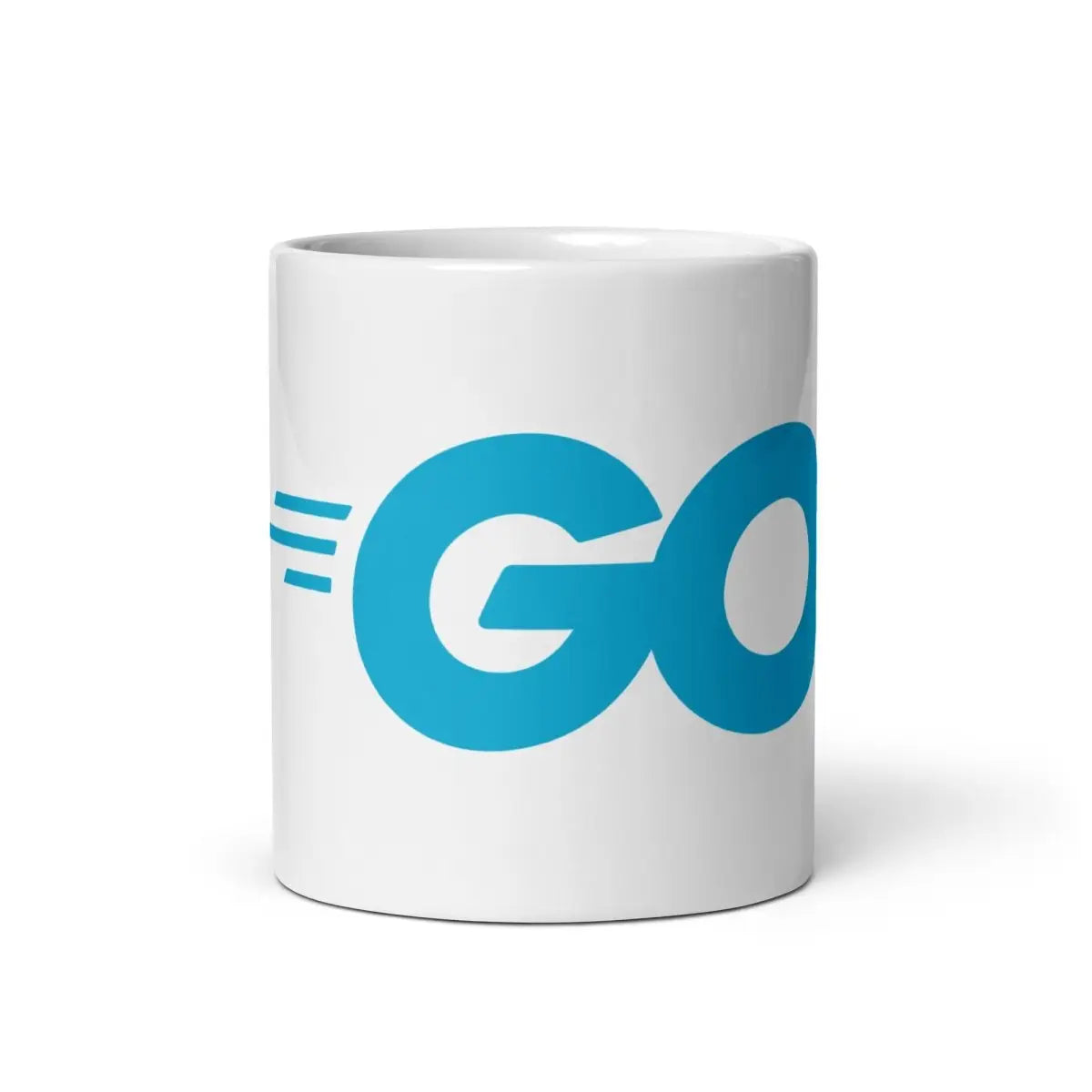 Go Language Logo White Glossy Mug - 11 oz