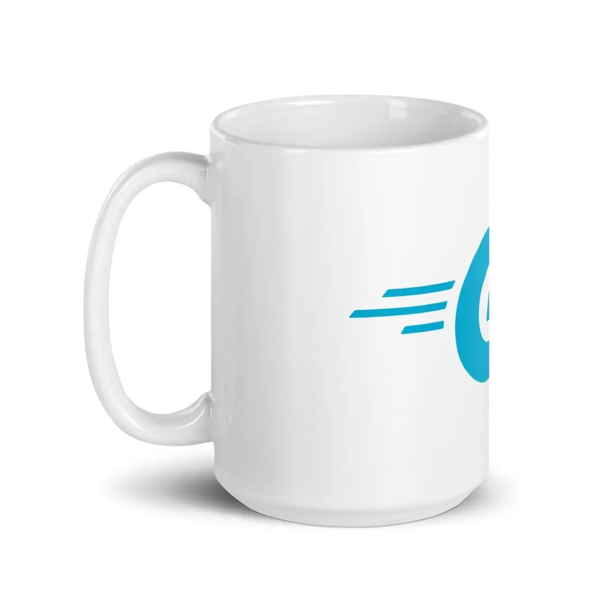 Go Language Logo White Glossy Mug