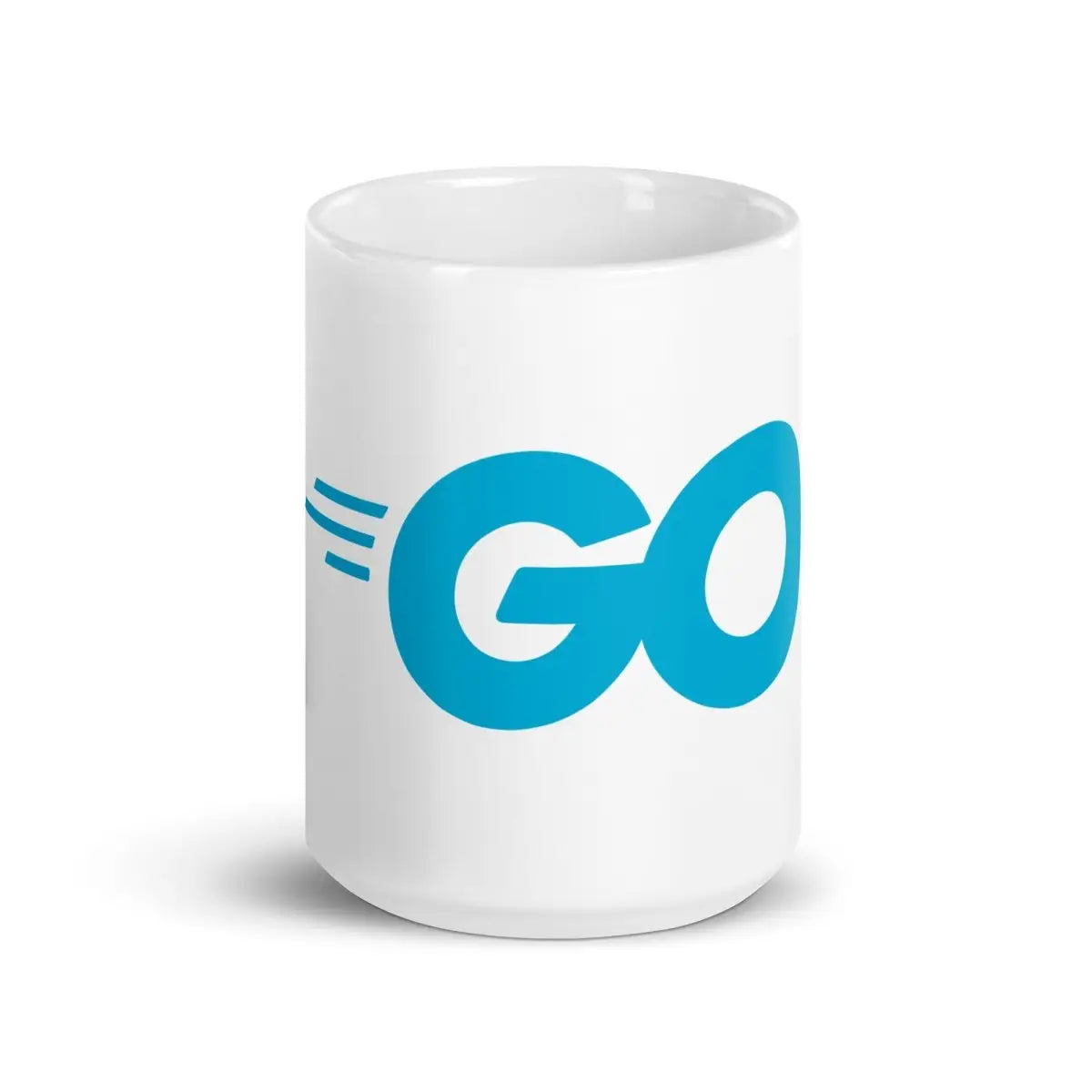 Go Language Logo White Glossy Mug - 15 oz