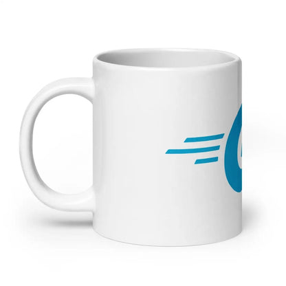 Go Language Logo White Glossy Mug