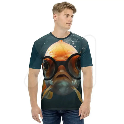 Goldfish with Glasses T-Shirt (men)