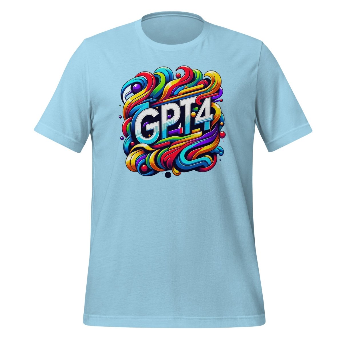 GPT - 4 DALL - E Design T - Shirt (unisex) - Ocean Blue - AI Store