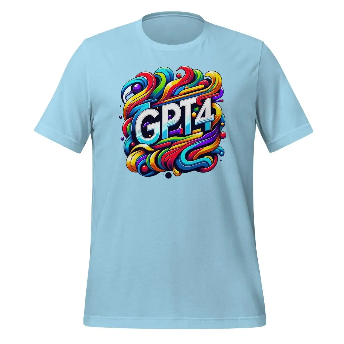 The Gpt-4 Dall-e Design T-shirt (unisex) Ocean Blue / m.