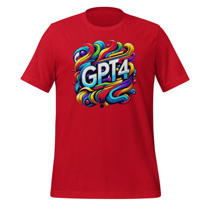 GPT - 4 DALL - E Design T - Shirt (unisex) - Red - AI Store