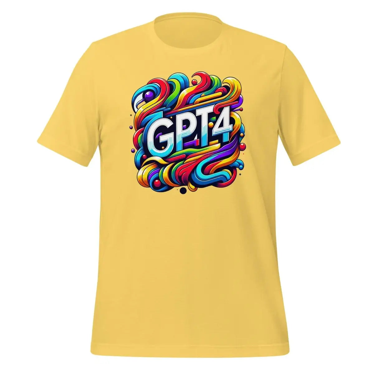 The Gpt-4 Dall-e Design T-shirt (unisex) Yellow / m.