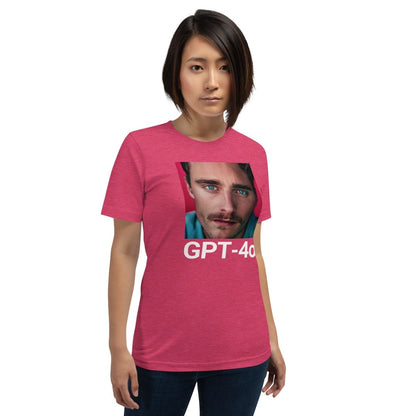 GPT - 4o is Her T - Shirt (unisex) - Heather Raspberry - AI Store
