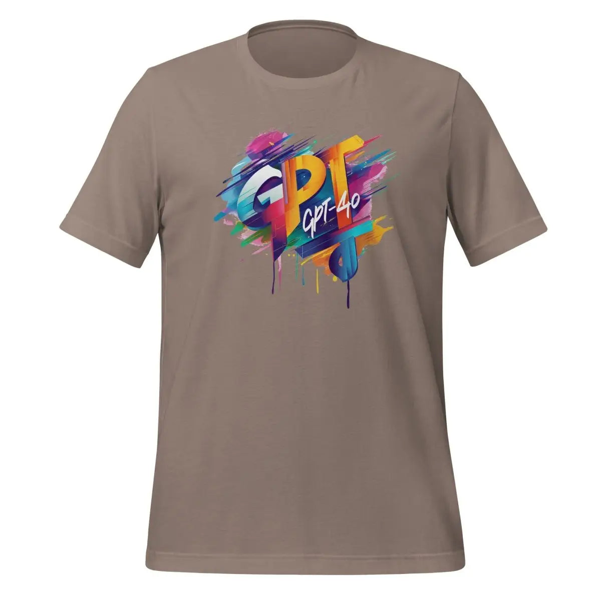 GPT-4o Midjourney Design T-Shirt (unisex) - Pebble / M