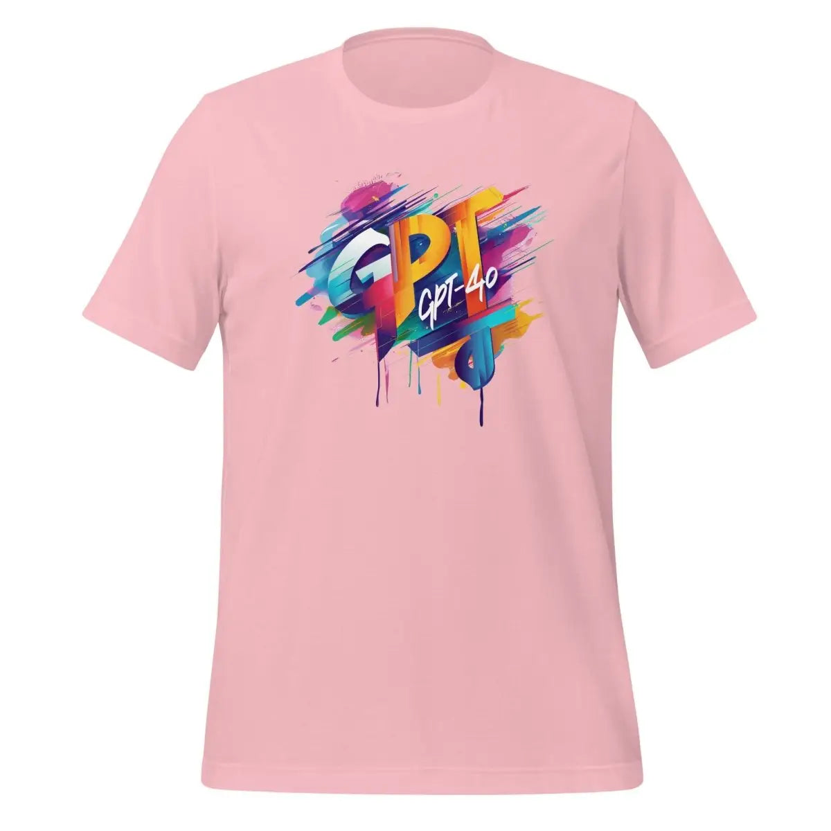 GPT-4o Midjourney Design T-Shirt (unisex) - Pink / M