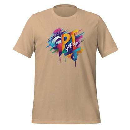 GPT-4o Midjourney Design T-Shirt (unisex) - Tan / M