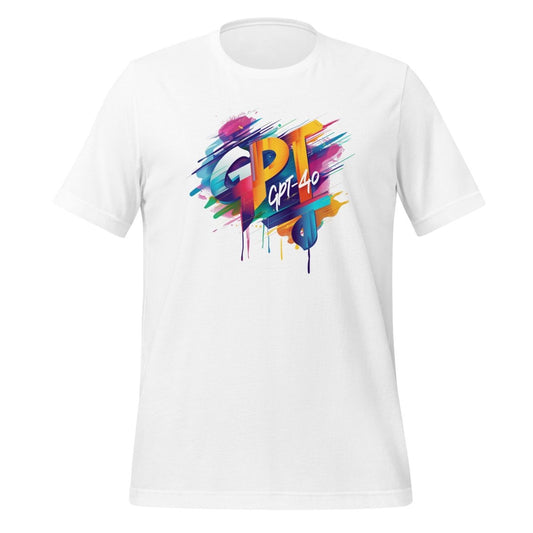 GPT - 4o Midjourney Design T-Shirt (unisex) - White - AI Store