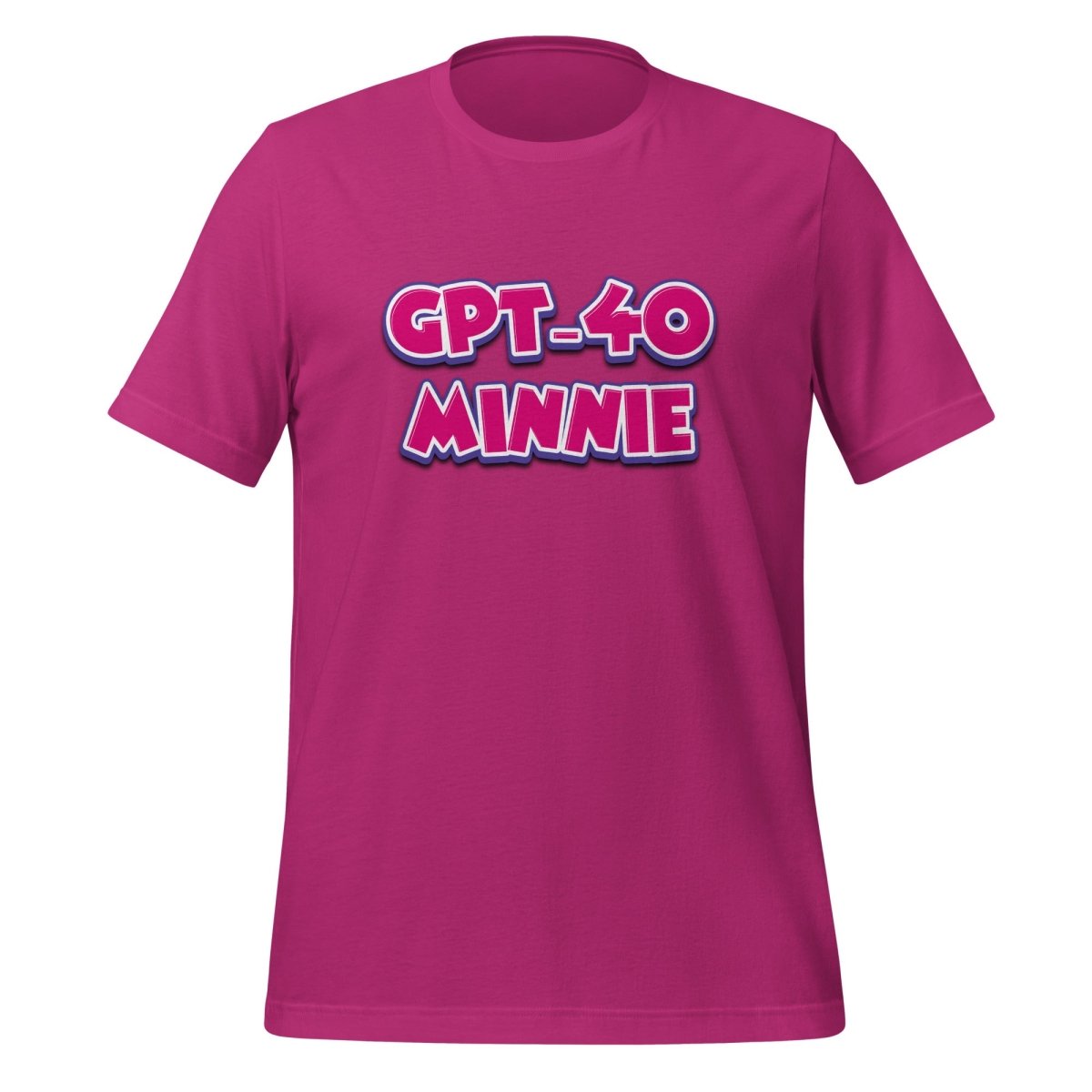 GPT - 4o Minnie T-Shirt (unisex) - Berry - AI Store