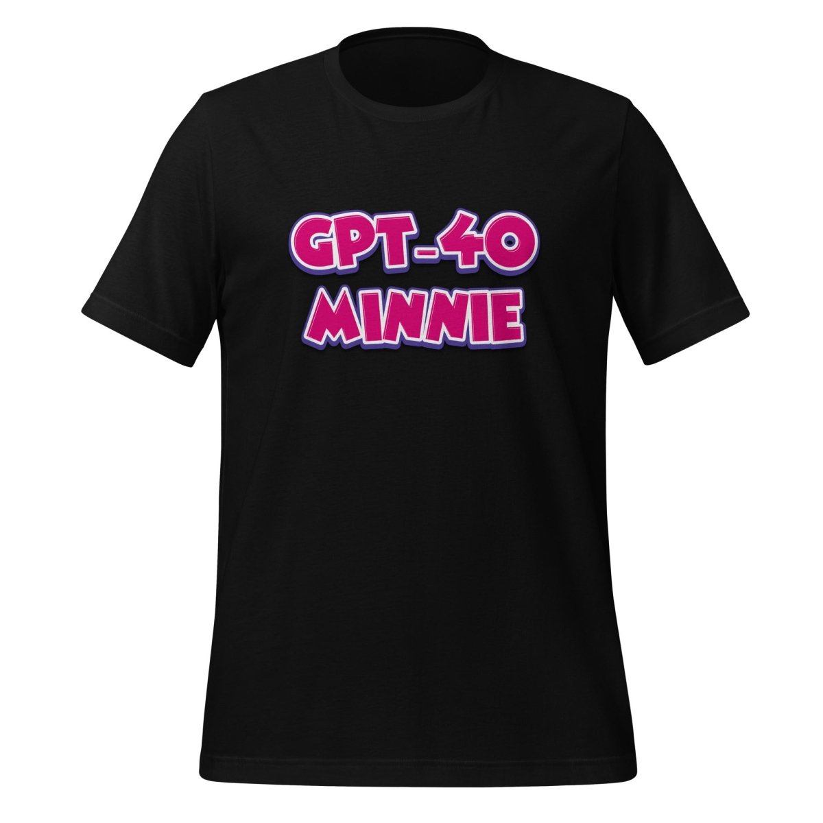 GPT - 4o Minnie T-Shirt (unisex) - Black - AI Store