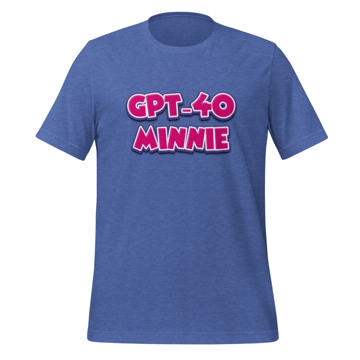 GPT - 4o Minnie T-Shirt (unisex) - Heather True Royal - AI Store