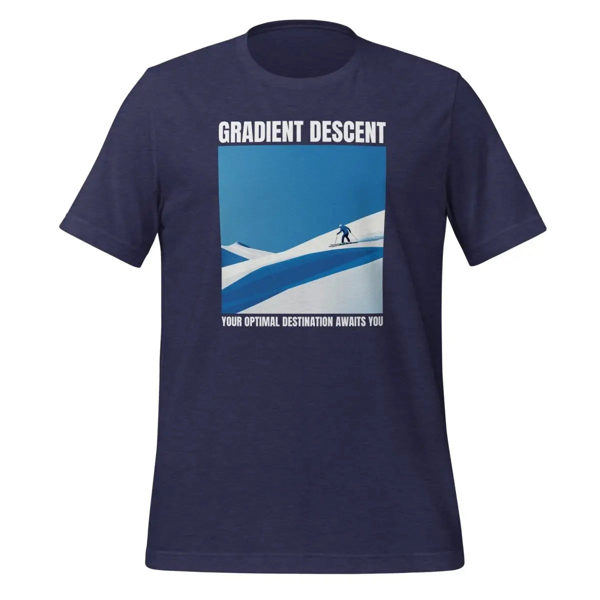 Gradient Descent T-Shirt 2 (unisex) - Heather Midnight Navy / M