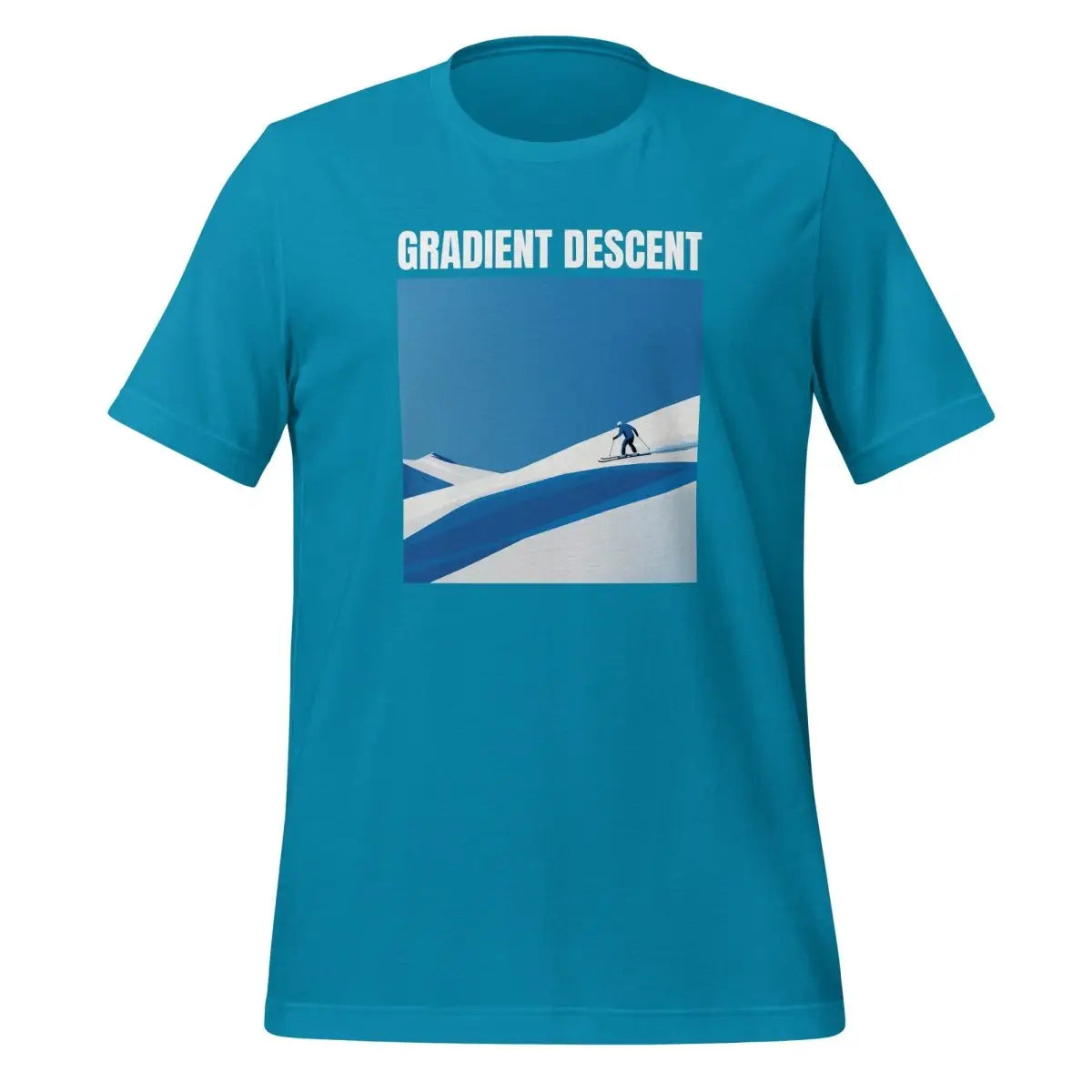 Gradient Descent T-Shirt (unisex) - Aqua / M