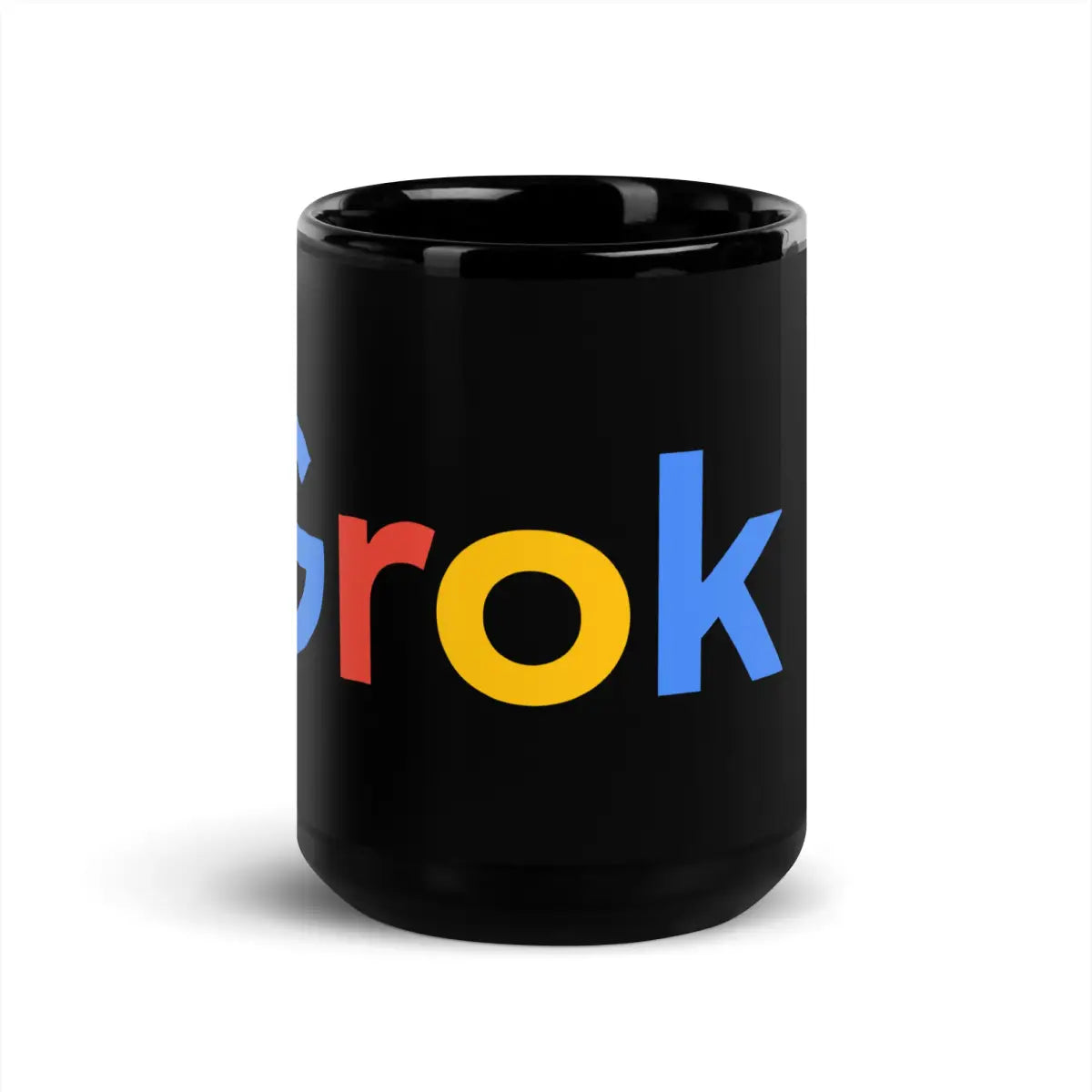 Grok 3 Search Logo Black Glossy Mug