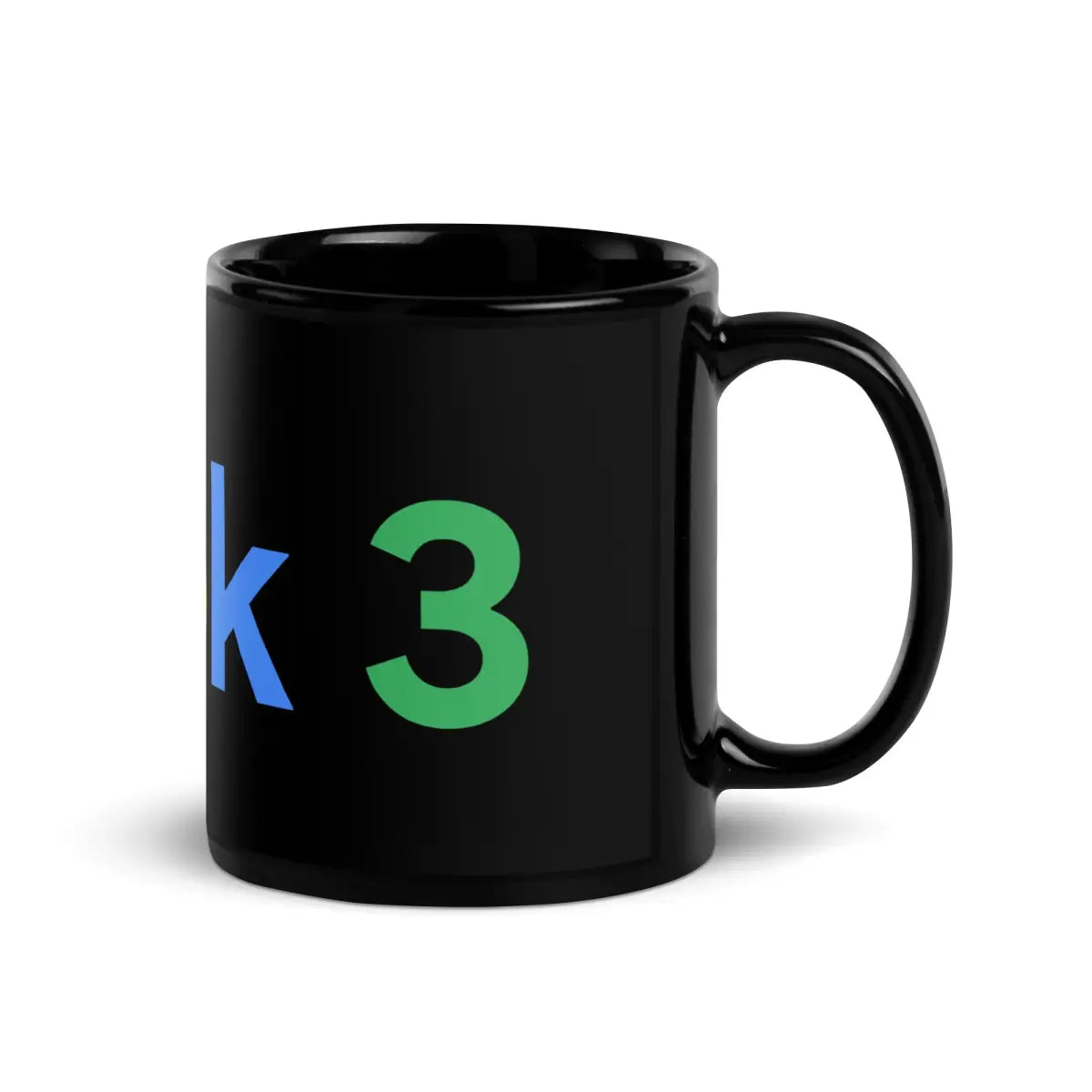 Grok 3 Search Logo Black Glossy Mug