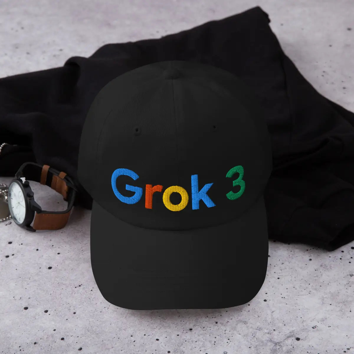 Grok 3 Search Logo Cap