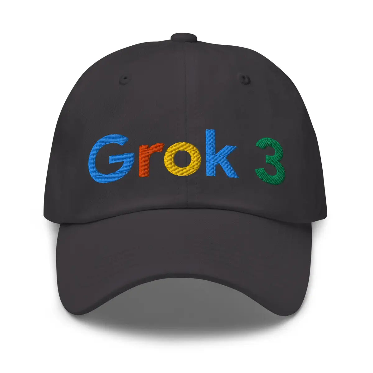 Grok 3 Search Logo Cap - Dark Grey