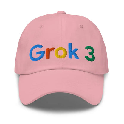 Grok 3 Search Logo Cap - Pink