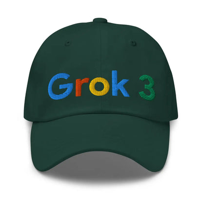 Grok 3 Search Logo Cap - Spruce