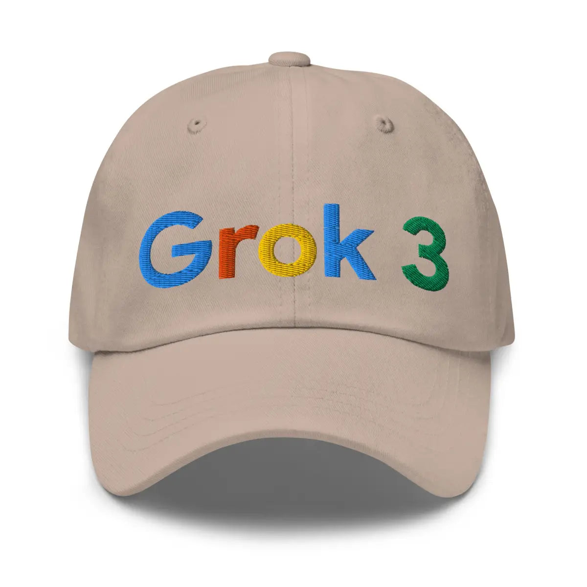 Grok 3 Search Logo Cap - Stone